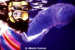 A very rare meeting: Floating Eggs of Giant Squid  (Thysa... by Alberto Romeo 